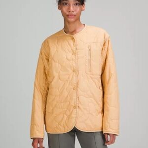 Lululemon yellow insulated quilted jacket 2